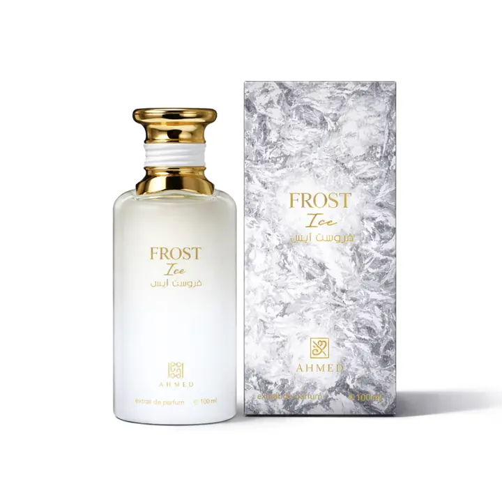 Ahmed Al Maghribi Frost Ice Extrait De Parfum - Crisp Marine-Citrus Woody Aromatic EDP Scent, Long-Lasting Unisex Fragrance for Adults, Daytime Wear, 100 ml (3.4 fl oz) Bottle