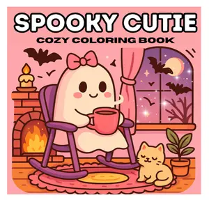 【JUST RELEASED】Spooky Cutie: Cozy Coloring Book For Adults and Teens Featuring Adorable Creepy Creatures in Cozy and Comfy Moments For Relaxation and Stress Relief