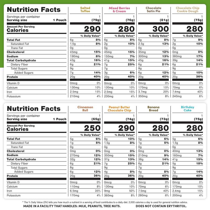 Creamy Overnight Oats Variety (16 + Shaker)  High Protein 5g Fiber, Green Apple Cinnamon  Coconut Cream Pie