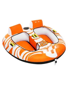 Towable Tubes For Boating, 2-Person Inflatable Towables With Two Cockpits, Durable Dual-Seat Water Tubes For Lake, Ocean And River Recreation, Quick-Inflate PVC Bladders, Heavy-Duty Handles, Secure Straps And Easy Setup