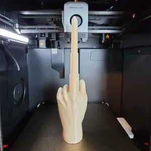 1pc Collapsing Middle Finger, Gag Gift, Desk Toy, Fun Fidget Toy, Prank Gift, 3D Printed, Collapsible