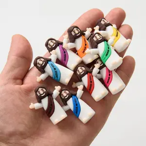 50 Pcs Baby Jesus Figures Mini Jesus Figurines in Bulk Tiny Miniature Jesus Figures for Hide and Seek, Religious Party Favors, Sunday School, Baptism Gift, Easter Egg Stuffers