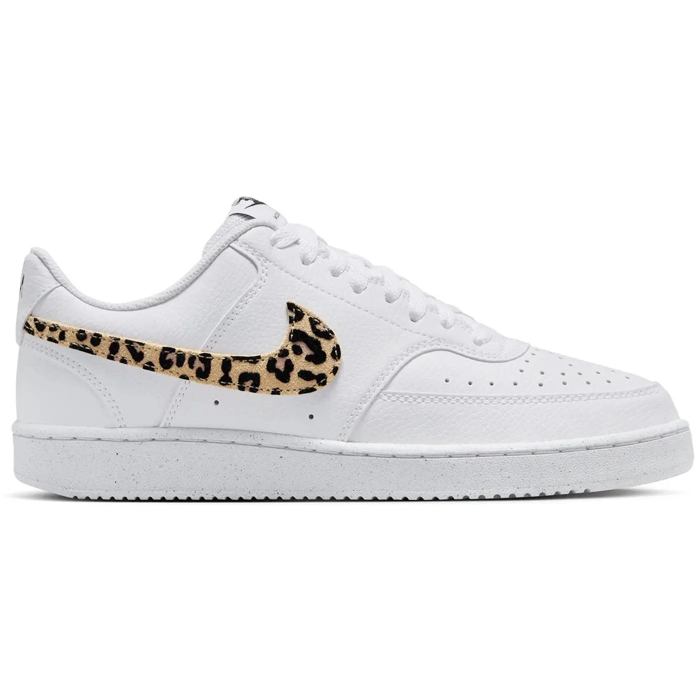 Nike Court Vision Low SE White Leopard Swoosh (Women's) (IM7646-100)
