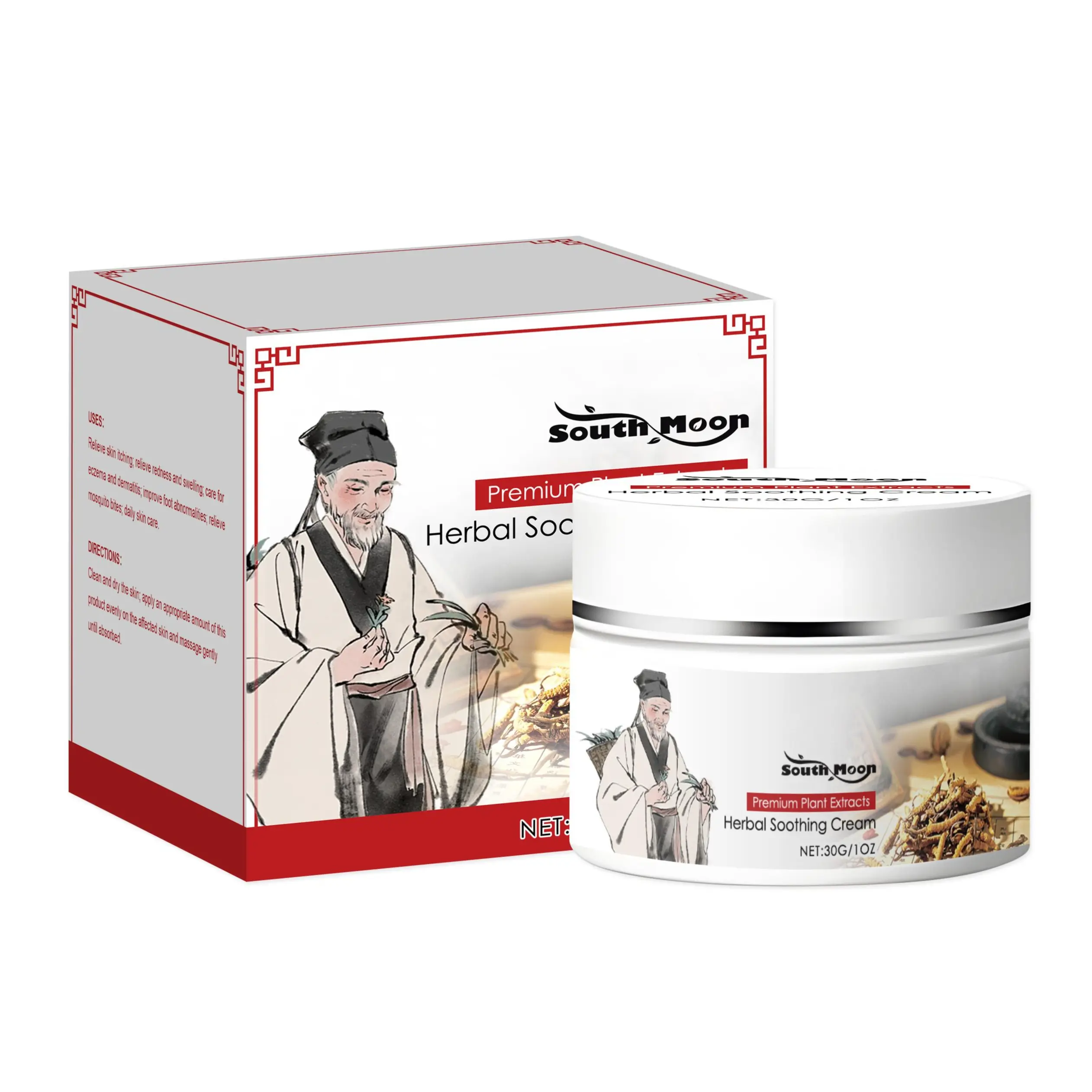 Herbal soothing cream for mosquito bites, suitable for itchy skin; cooling plant extract ointment for mosquito bite care; daily skin comfort cream, suitable for hands, arms, legs, and body.