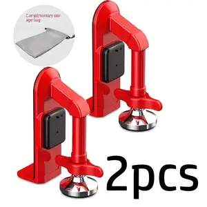Two-piece 80-decibel high-pitched portable door stop alarm with door stop and anti-theft safety device - Metal door bottom guard - Suitable for homes, hotels, apartments, travel, dormitories, guesthouses - Women's personal protection - Easy to install