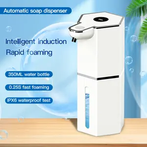 Automatic Soap Dispenser,USB Rechargeable 12 oz Soap Dispenser |4 Adjustable Levels & IPX5 Waterproof | Touch less Sensor for Kitchen, Bathroom, Wall Mount or Counter top I Home Essentials
