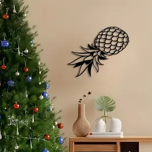 1pc Tropical Pineapple Metal Wall Art, Tropical Pineapple Statue Mural, Perfect for Kitchen, Living Room, Patio Decor, Christmas Decor, Ideal Gift for Tropical Decor Enthusiasts garden、christmas gifts