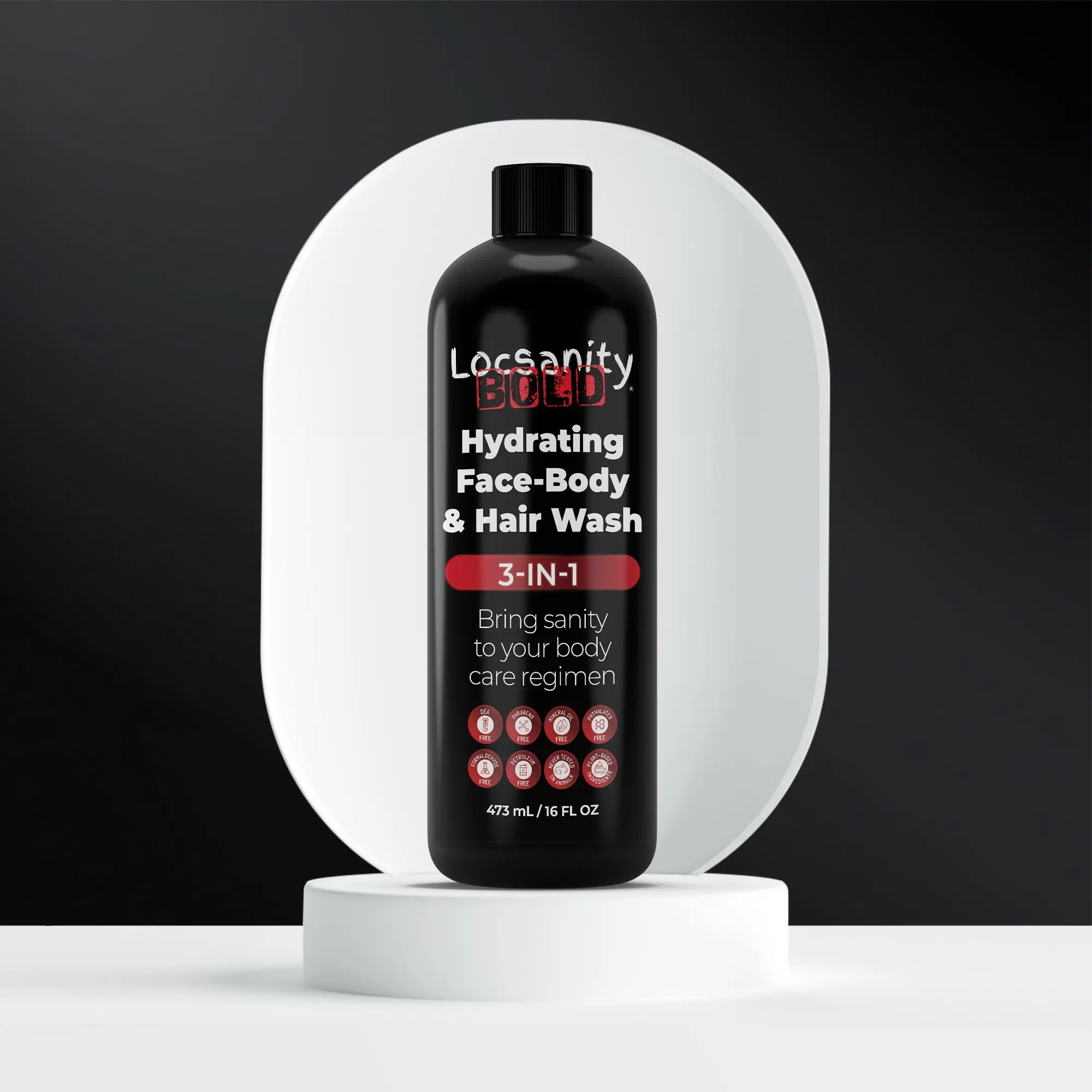 LOCSANITY BOLD 3-in-1 Men's Bath & Body Care Body Wash & Soap - Hydrating, Cleansing Formula with Tea Tree, Aloe, Cucumber, Watermelon to Exfoliate, Moisturize, Willow Bark, Adults, Liquid, Cleanser, Healthy Scalp, Multi-Pack, Exfoliates, Oil, Hydration B
