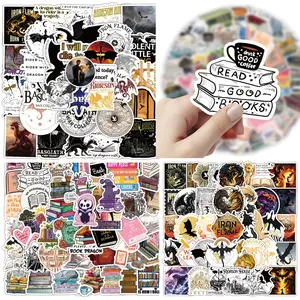 DCSUCC 150 PCS Fourth Wing Book Stickers Waterproof Matte & Glitter Vinyl Decals for Kindle Laptops Books Journals Scrapbooks Fantasy Reader Gift Inspirational Bookmark Supply