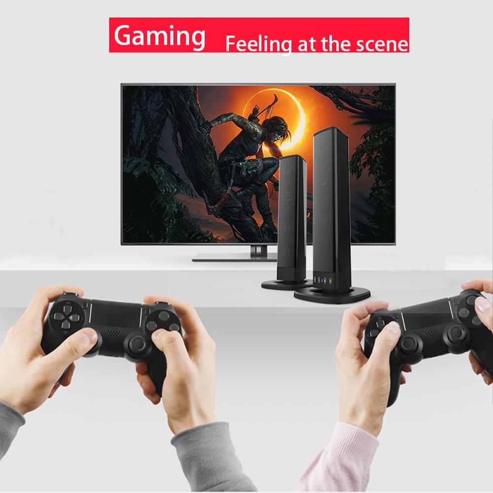 20W 3D TV Sound Bar Subwoofer Music Player Wired Wireless Home Surround Sound Bar For Computer Cinema TV Speaker