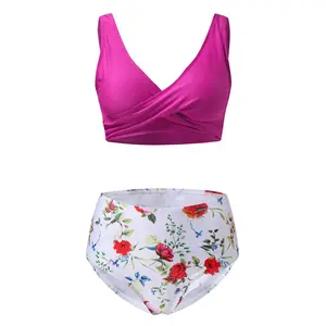 2025bikini European and American in-stock sexy yellow multi-color bikini plus size slimming effect
