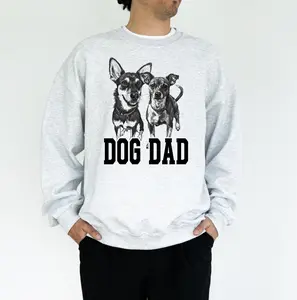 Custom Pet Dog Dad T-Shirt or Sweatshirt Custom Pet Dog Dad T-Shirt or Sweatshirt