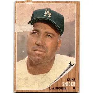 1962 Topps #500 Duke Snider Los Angeles Dodgers PYP1237