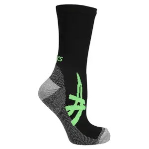 ASICS Mens Fujitrail Mini Crew Socks Athletic Athletic Comfort Technology - Green