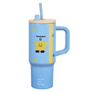 New ton-ton ice cup for girls, high-looking straw cup, portable insulated cup, outdoor car cup with handle