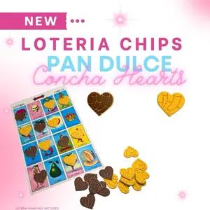 50 Pan Dulce Conchas HEARTS -Loteria Game Markers Chips Custom Designed for Lotería Enthusiasts