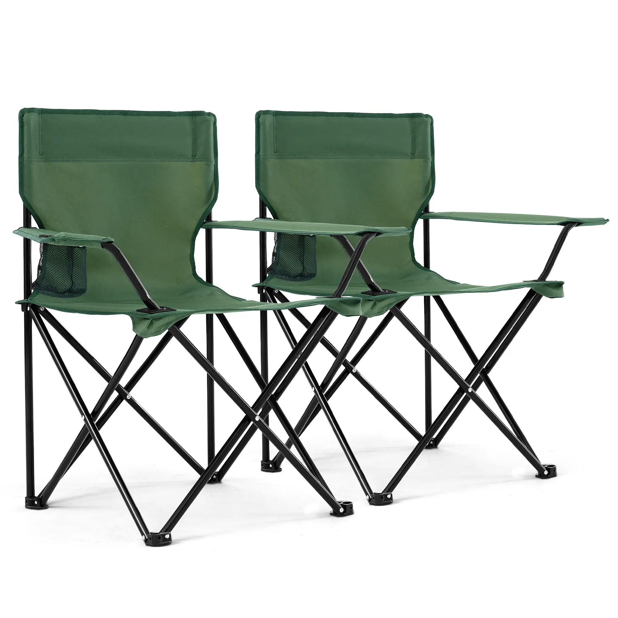Foldable Camping Chair Set of 2-green