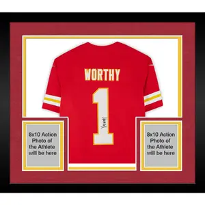 Framed Xavier Worthy Kansas City Chiefs Autographed Red Limited Jersey - Fanatics Authentic Certified - NFL Memorabilia