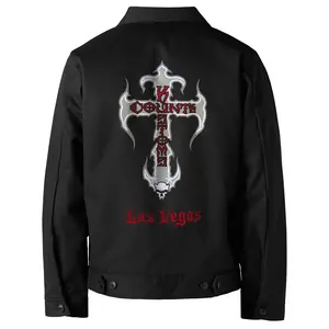 Dickies Custom Insulated Eisenhower Shop Jacket Black (Regular & Tall Lengths)