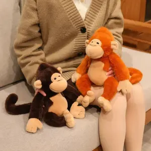 Soft Golden Monkey Stuffed Plush Doll Adorable Cartoon Animal Pillow Kids Holiday Gift