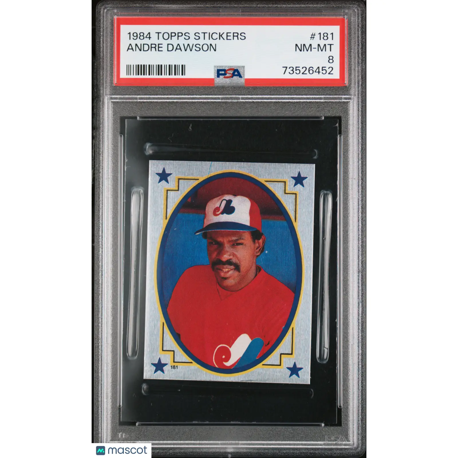 Andre Dawson PSA 1984 Topps Stickers Baseball #181 8 73526452
