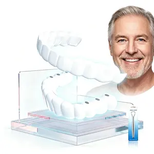 [3 Pairs] Instant Snap-On Teeth Veneers2026 - Soft Safe Moldable SmileTransformation Reusable Cover Gaps PerfectConfidence Boost
