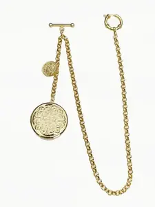 Vintage British Gentleman Suit Vest Chain Long Chains Multi-Use Brooch Watch Strap Waist Belt Keychain Accessory Pin Men Accessories