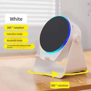 5-in-1 Wireless Charging Phone Stand with Stereo Speaker – Adjustable & Magnetic