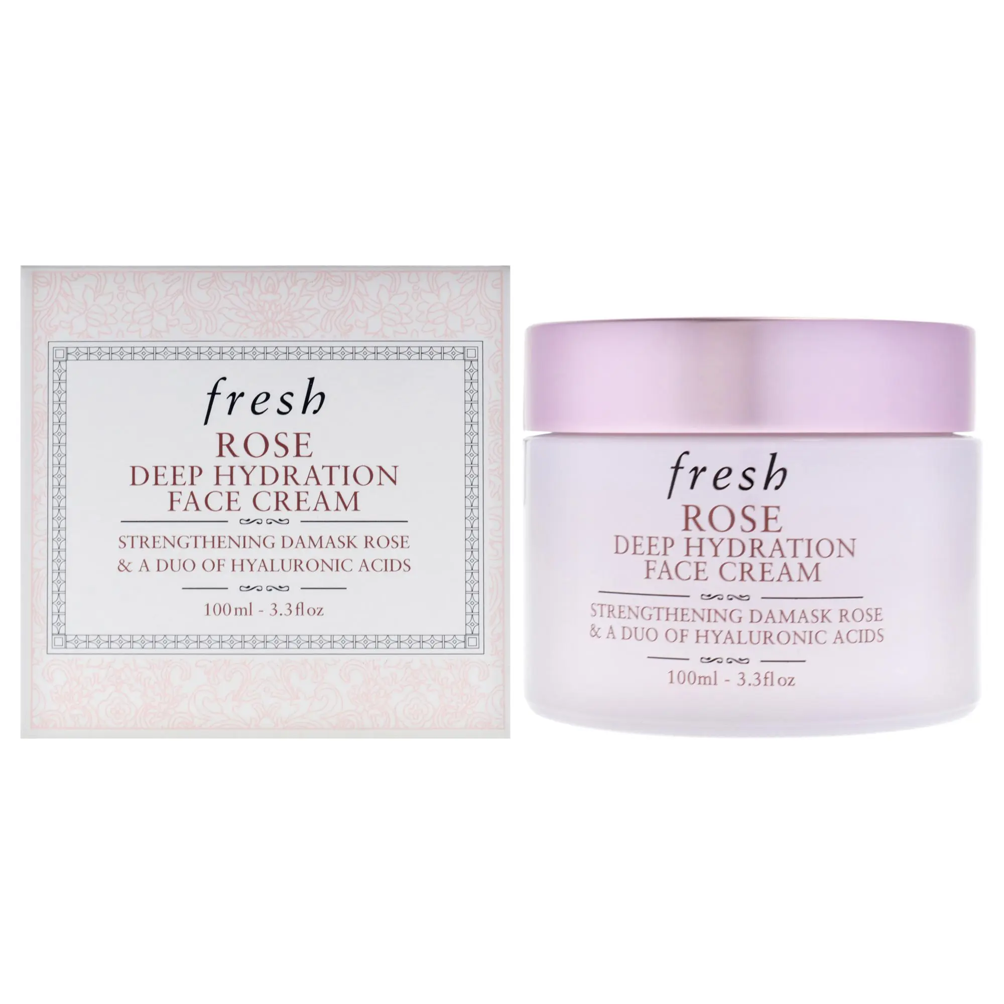 Rose Deep Hydration Face Cream by Fresh for Women - 3.3 oz Cream