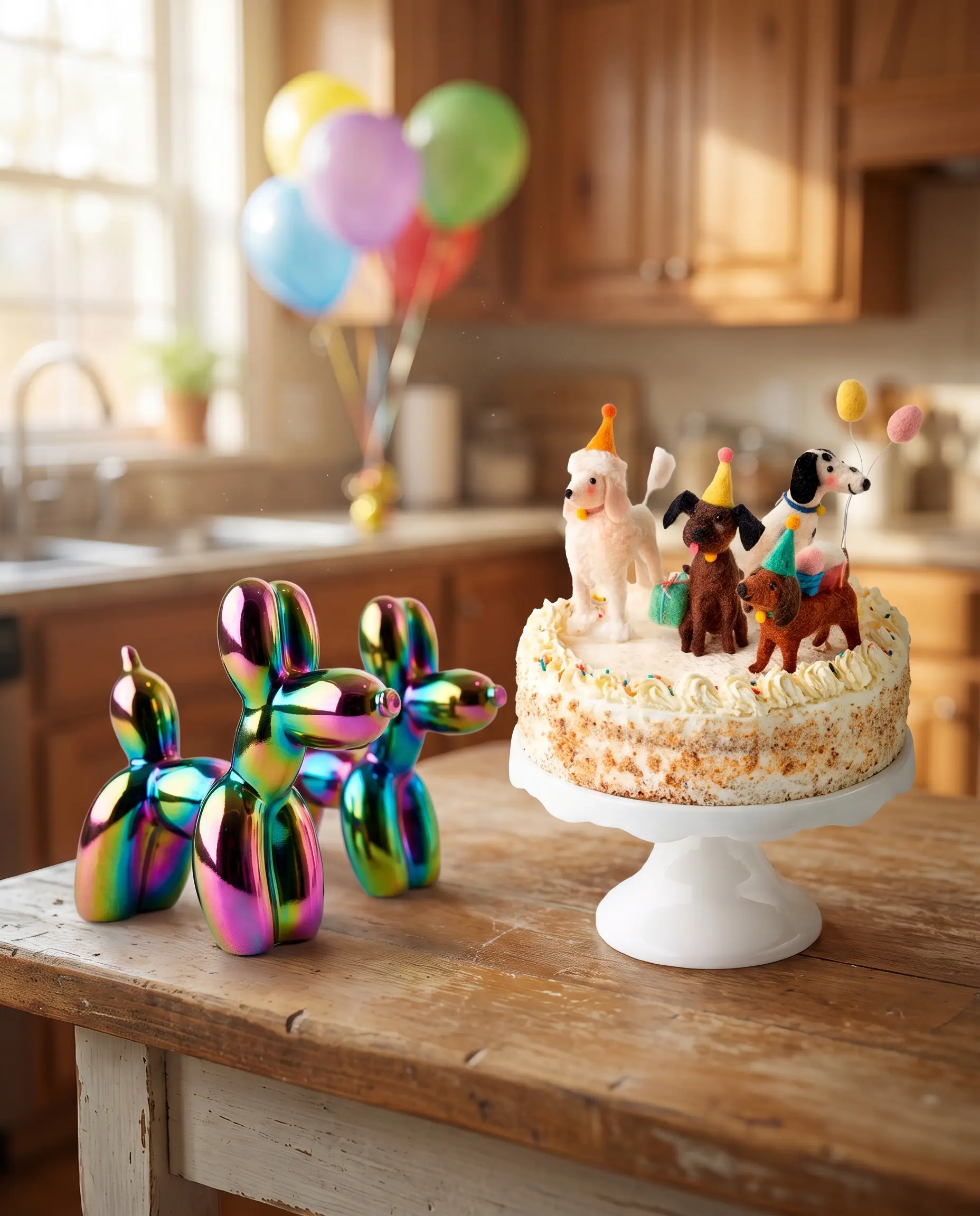 Dog Lovers Bundle · Balloon-Dog Shakers + Dog Cake Topper Set