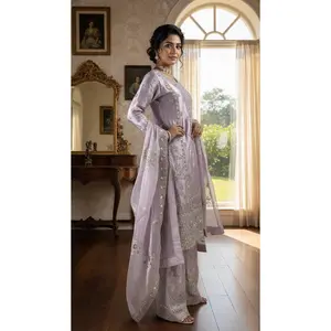 Pakistani style straight cut suit