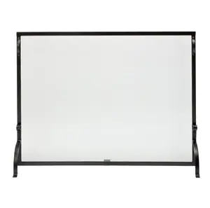 Glass Fireplace Screen