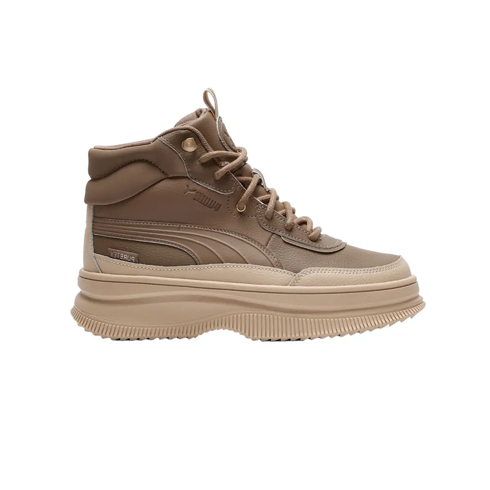 PUMA Womens Mayra Ptx Round Toe Lace Up Casual Boots Ankle Low Heel 1-2" - Brown