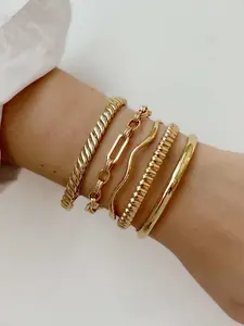 Vintage Open Cuff Bracelet Women Titanium Steel Jewelry, Cute Style, No Choking Hazard, All Seasons, Perfect Gift