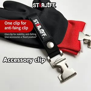 Starjiff Portable Glove Clip Holder, Durable Metal Teeth Design, Ideal for Gardening, Skiing, Outdoor Workers, Storage Tool