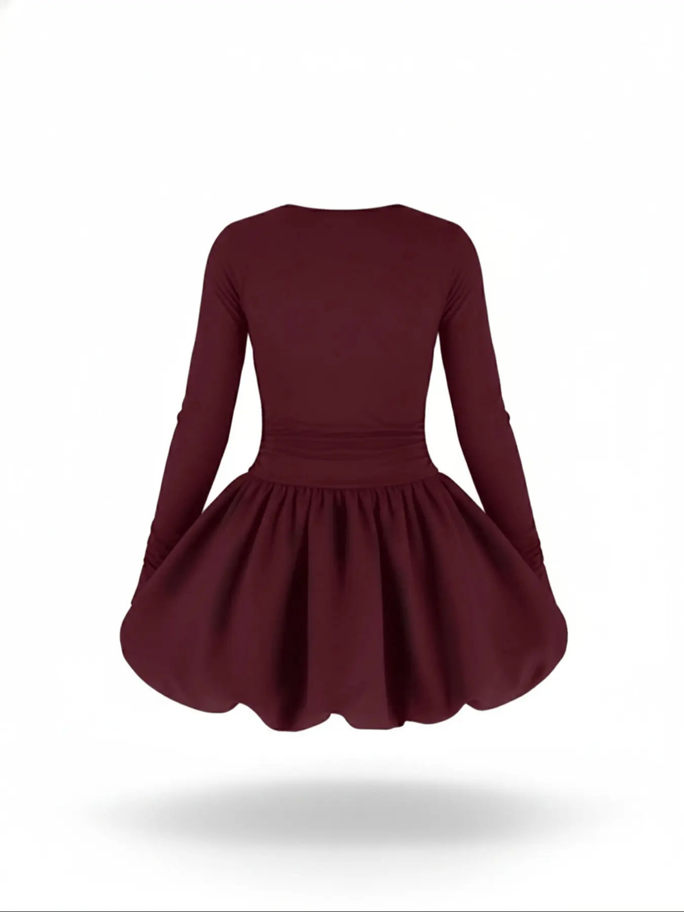 Sweet Women's Casual Dress, Fitted Long Sleeve Short Skirt, Bubble Hem, Suitable for Young Women, Evening Party Wear, Wedding Guest Gown, Three Colors Available - TikTok Shop Sweet Women's Casual Dress, Fitted Long Sleeve Short Skirt, Bubble Hem, Suitable for Young Women, Evening Party Wear, Wedding Guest Gown, Three Colors Available - TikTok Shop