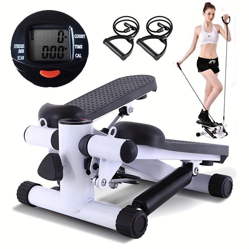 Mini Steppers For Exercise At Home - Stair Stepper Machine With Resistance Bands, 330 Lbs Capacity, And LCD Monitor - For Full Body Cardio And Walking - Suitable for Home Workouts - Perfect Gift for Fitness Enthusiasts
