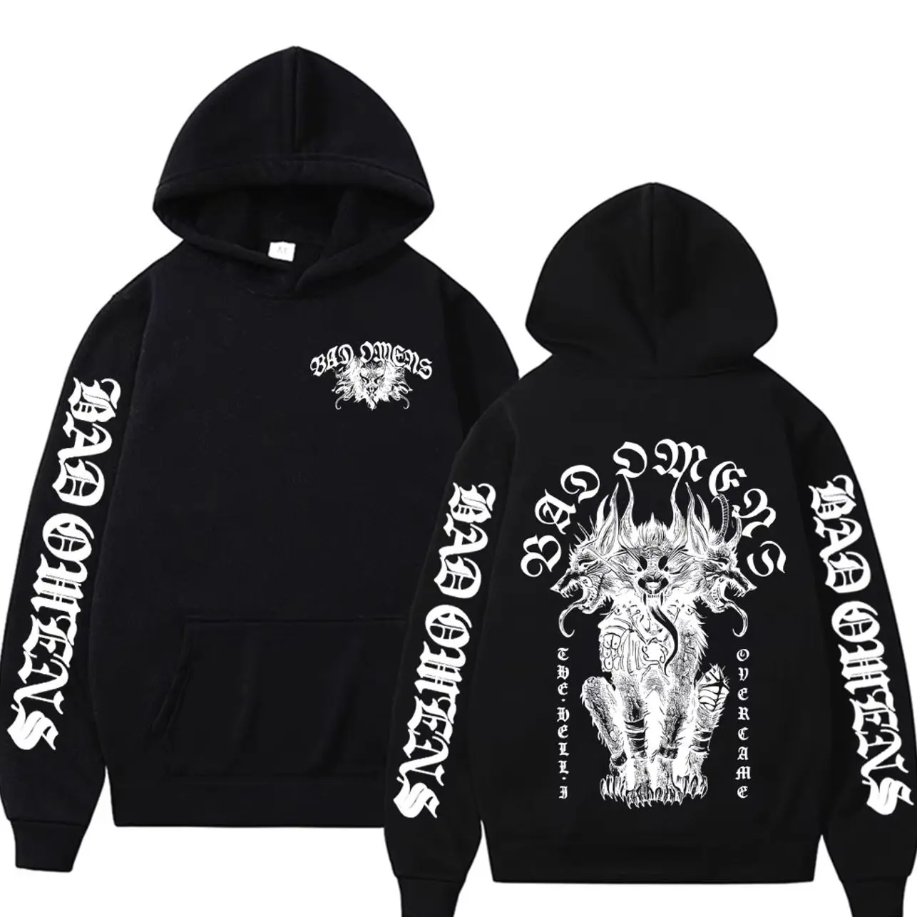 Bad Omen Band DYFL NA Tour Merch 2026 Sweatshirts Men's Clothing Harajuku Hip Hop Punk Hoodie Pullover Casual Long Sleeve Hooded