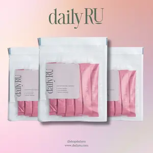 DailyRU Non-Caffeinated Daily Drive – Adaptogenic Energy & Focus Drink with Apple Cider Vinegar, L-Theanine & Myo-Inositol (10 or 30 Servings) Beverage Fiber