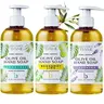 Brittanie's 12oz 3-Pack Herbal Organic Scented Olive Oil Hand Wash (36oz Total) - Citrus, Lemongrass, Bergamot Lime, Lavender Essential Oils, Naturally Derived, Gentle Calming Cleanser for Adults, Eczema & All Skin Types, Daily Moisturizing