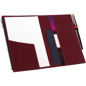 Zipper Case Card Sleeve Holder Travelers Journal Accessory for Refillable Travel Journals, A5 Size 5.25" x 8.25", Durable 100% Cotton Fabric Planner Accessories Case