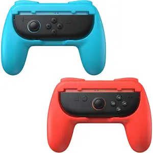 Grips for   2 (2025) for Joy-Con 2, Wear-Resistant & Anti-Slip Switch2 Controllers Grips Handle Kit,  Holder Accessories for NS2 JoyCon2 (Red,Blue)
