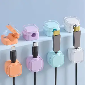 8 Pack Magnetic Cable Clips – Adjustable Cord Holder for Desk, Nightstand, Car, Office |   Adhesive Cable Clips & Wire Clips for Cable Management |   Organize Charger Holders for Cords, Phone Cord Holder