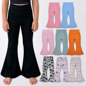 Girls Flare Stretchy Athletic Pants
