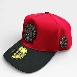 Unisex Multicolor Calavera Plate-Style Snapback Hat, Trendy Cap for Men and Women