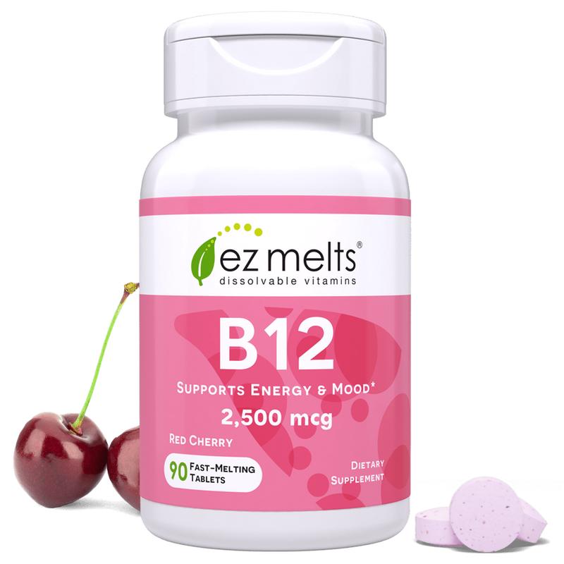 EZ Melts - Dissolvable, Vegan B12 Vitamin, Sugar-free