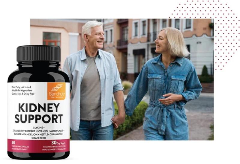 【Sandhus】Kidney Cleanse Detox Support Supplement, Natural Cranberry, Grape Seed, Uva Ursi Extract to Support Kidneys, Bladder & Urinary Tract Healthcare Dietary Edible Fitness Vitamin