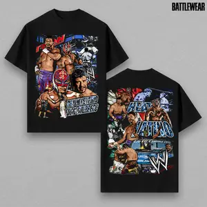 WWE Rey Mysterio vs Eddie Guerrero Retro Premium 100% Cotton T-Shirt, The Champ Shirt, Doctor of Thuganomics Retro WWE Shirt, Hustle Loyalty Respect Wrestling T-Shirt, Iconic WWE Legend Merch