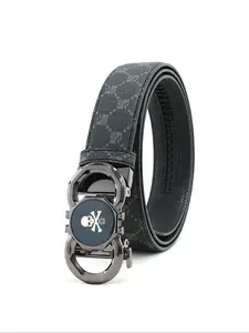 Men's Printed Belt with Automatic Buckle, Adjustable Buckle, Durable Casual Waistband, Versatile Commuter Belt, Perfect Gift for Boyfriend, Adjustable Belts