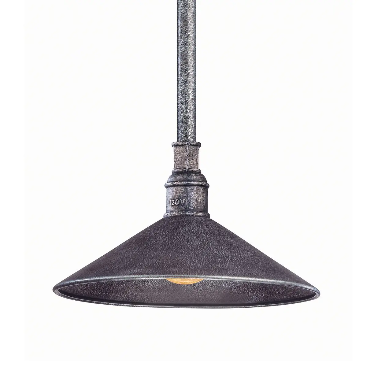 Toledo Pendant Light - Rustic Metal with Old Silver Finish - Industrial Design